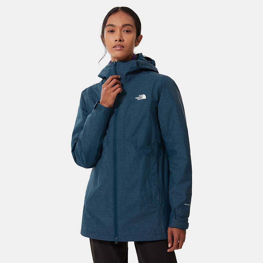 The North Face 3-In-1 Jackets Womens Australia - The North Face Hikesteller Triclimate Blue / Navy H